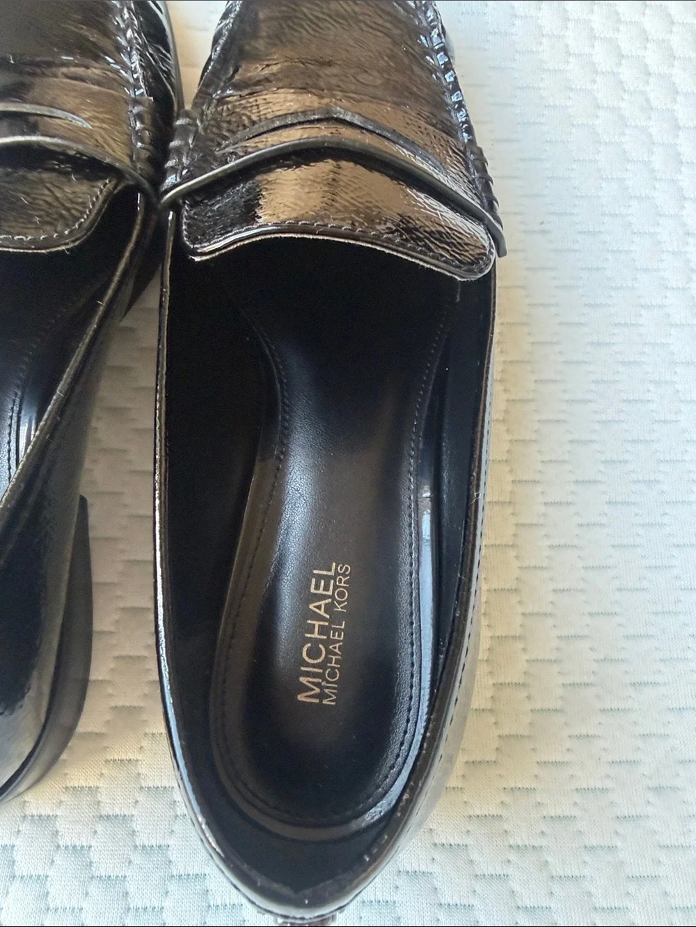 Carlson Crackled Patent Leather Loafer